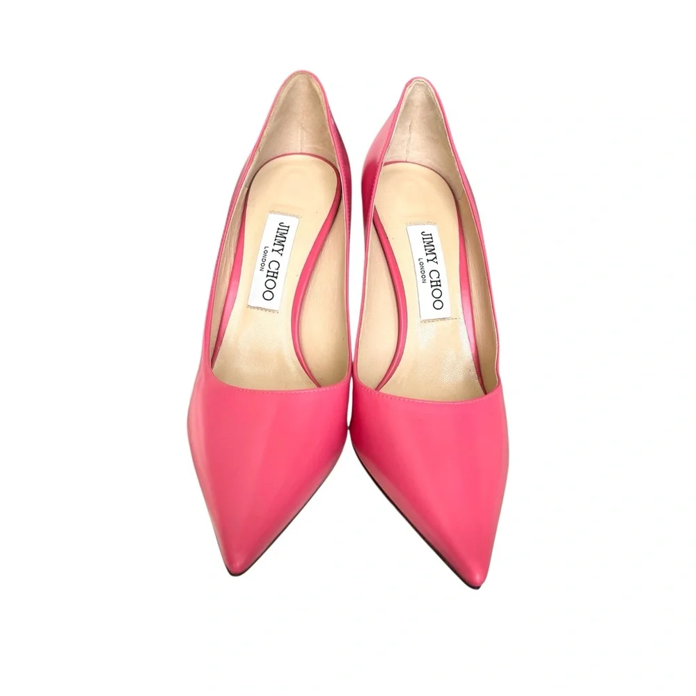 🆕 Jimmy Choo Love 100 Pumps Heels Pink - Picture 10 of 12